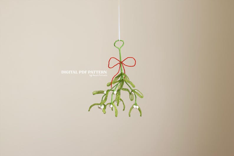 French Beaded Mistletoe Pattern – DIGITAL PDF + Step-by-step Video ...