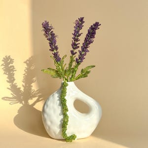 Patrón de cuentas francesas color lavanda – PDF DIGITAL + Videotutorial paso a paso
