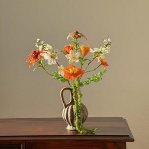 O Buquê do Pôr do Sol (Download em PDF) – Pacote de Padrões de Flores Bordadas com Miçangas Francesas + Tutoriais em Vídeo Passo a Passo