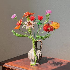 Kärleksbuketten (PDF-nedladdning) – Paket med franska pärlblommönster + steg-för-steg-videohandledningar