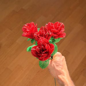 French Beaded Rose Pattern – DIGITAL PDF + Step-by-Step Video Tutorial