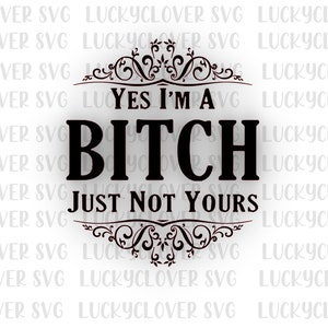 Bitch svg. Adult humor. Gift for women