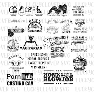 18 Naughty svg files. Adult Humor bundle svg