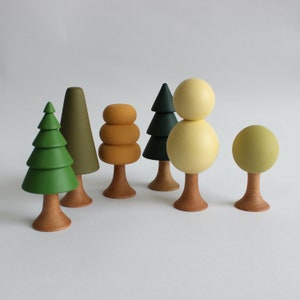 Four Seasons Wooden Forest Wooden Trees Wood Toys - Etsy