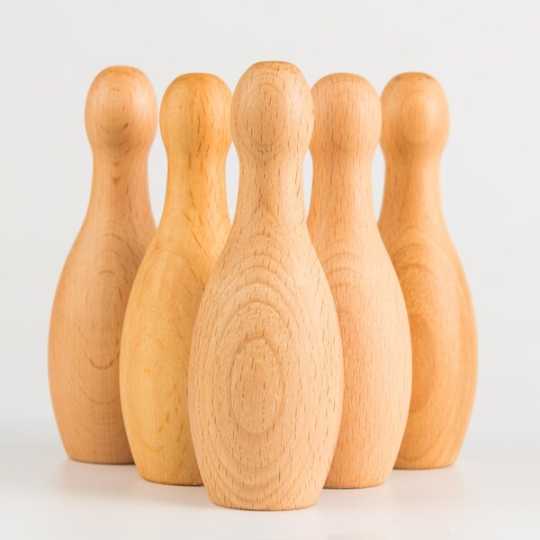 Wood Bowling Pin Etsy