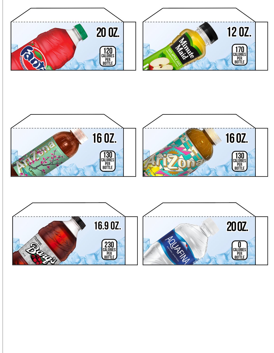 22!!!! SODA VENDING MACHINE 16.9 Oz Bottle Label (flavor Strip ...