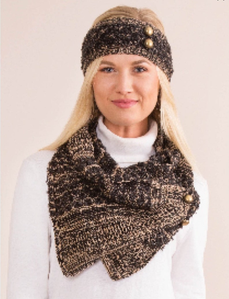 Headband knit Neckwrap Knit Head warmer Winter scarf Etsy