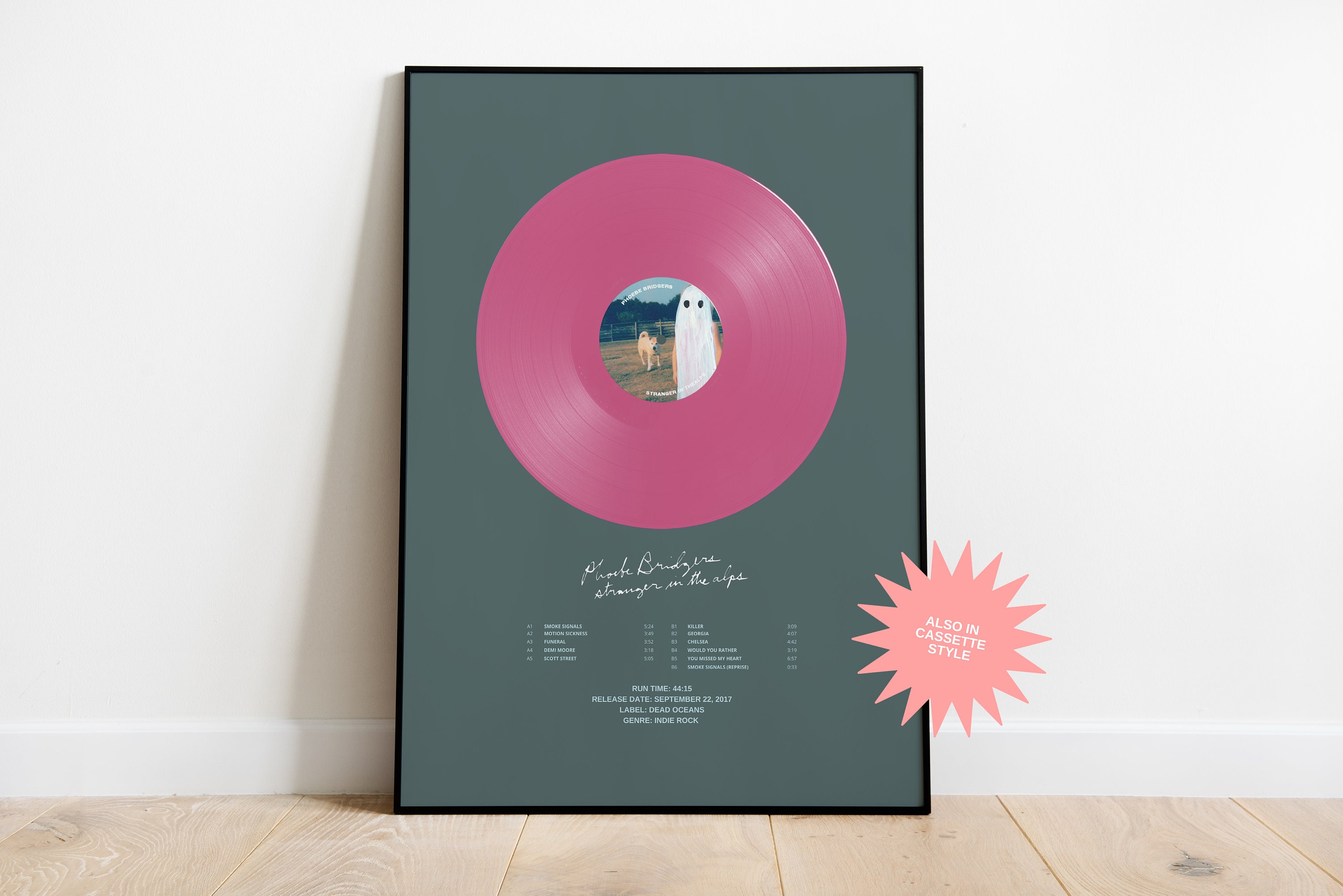 Stranger in the Alps / Phoebe Bridgers / Digital Print / Retro Etsy UK