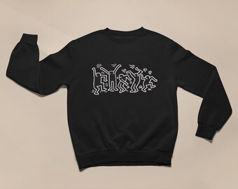 black white sweatshirt