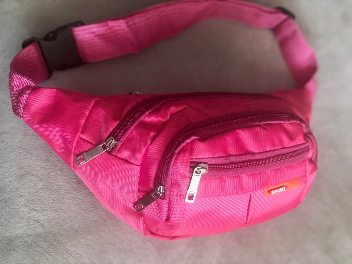Bright Pink Sport Fanny Pack Etsy
