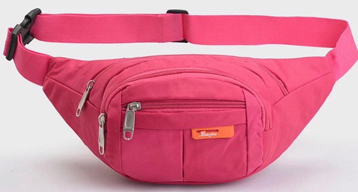 Bright Pink Sport Fanny Pack Etsy