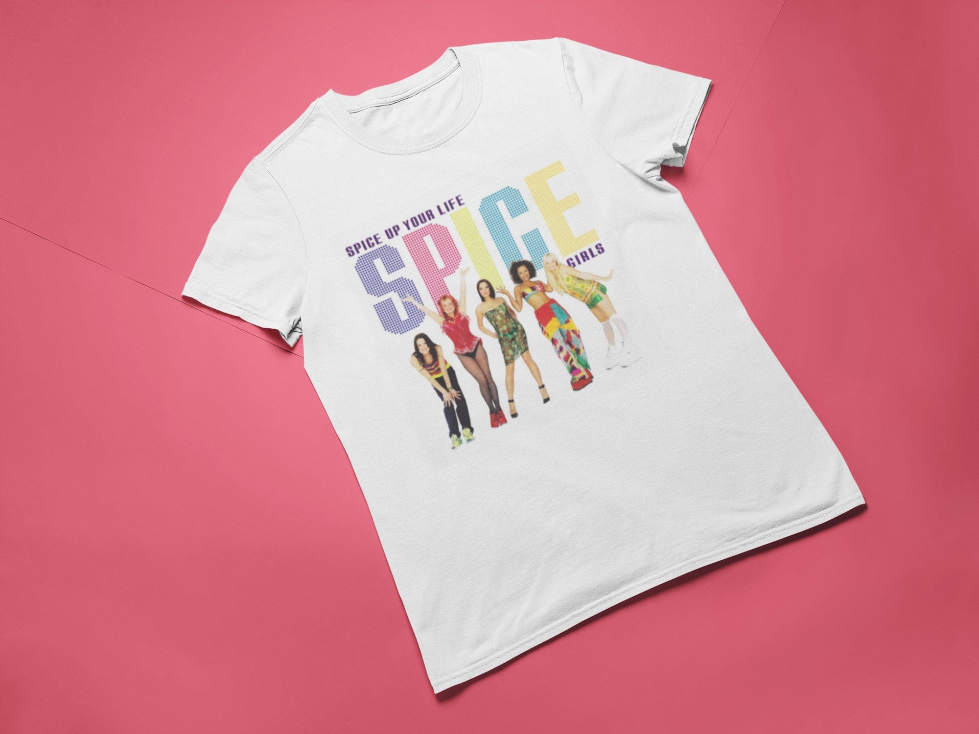 Spice Girls Spice Up Your Life White Short Sleeved T-Shirt