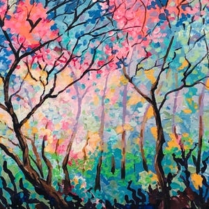 11 x14 Original Painting of Landscape for Home Decor. Canadian made. Archival Art. Original Handmade Art from Canadian Artist Pamela Dey