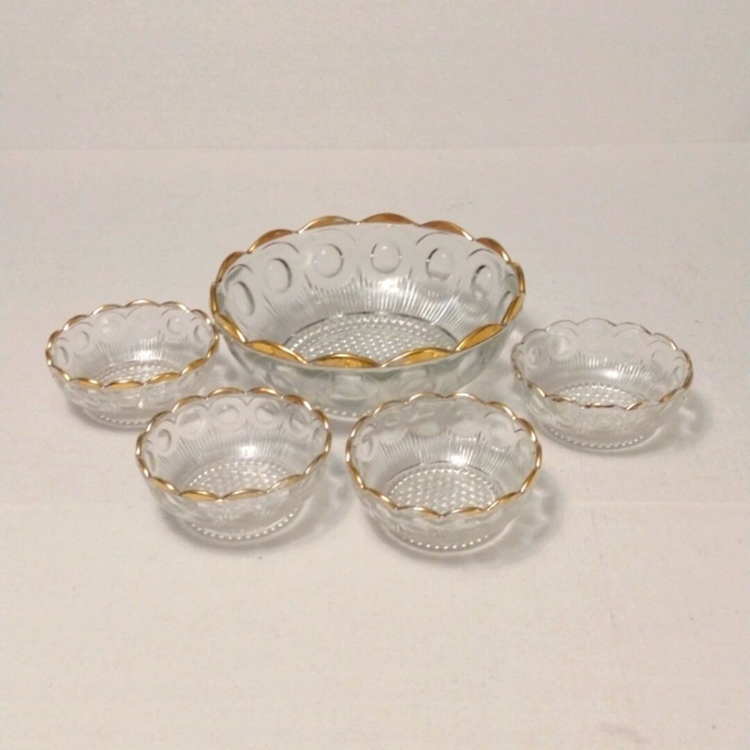 Set of 5 Vintage Bartlett & Collins St. Genevieve Manhattan Pattern