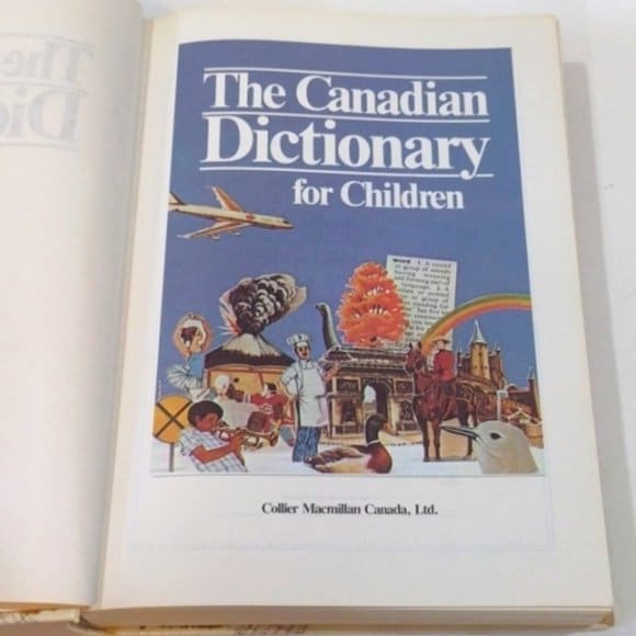 【レア】The Canadian Dictionary for Children HC Book the Canadian Dictionary for Children Collier