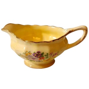 Vintage Sovereign Potters Canada British Empire Made Gravy Boat / Creamer image 1