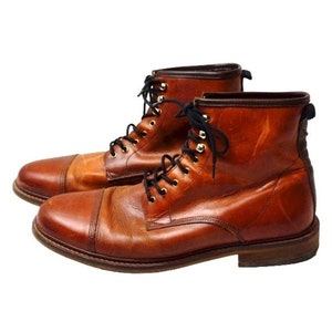 Shoe The Bear Copenhagen Curtis Boots Men's Brown Leather Lace-up Size Eu42