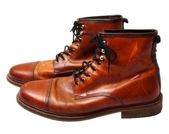 Shoe The Bear Copenhagen Curtis Boots Men's Brown Leather Lace-up Size Eu42