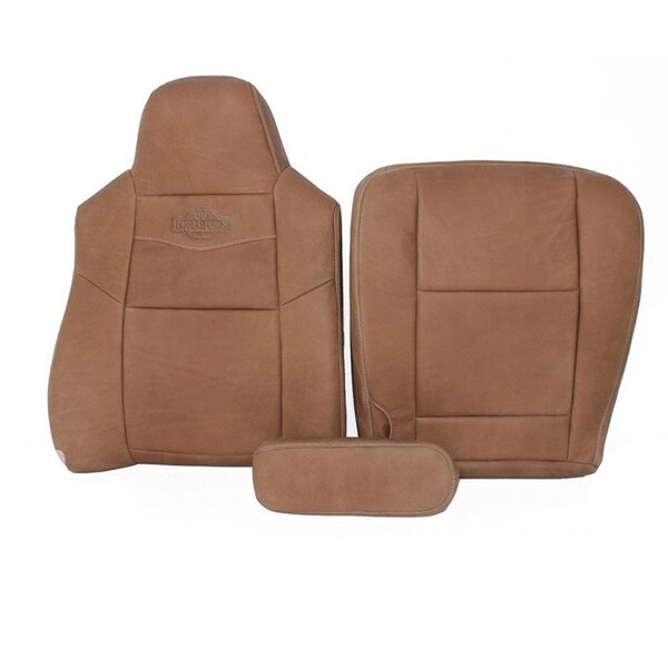 US Leather Car Seats Driver Side Bottom Vinyl Seat Cover For Ford F250 F350 King Ranch 2003-2007