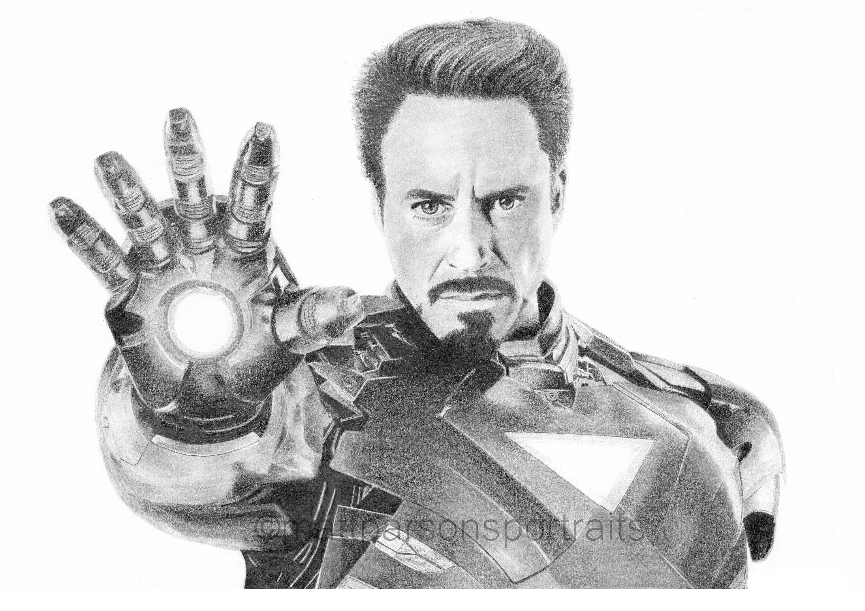 Download Tony Stark Tonystark Iron - Iron Man Drawing Rdj Png,Tony Stark  Png - free transparent png images - pngaaa.com