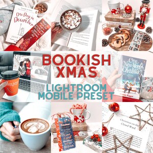 Lightroom Mobile Preset - Bookish Xmas - Bookstagram | Books | Bookish | Instagram | Filter | Christmas