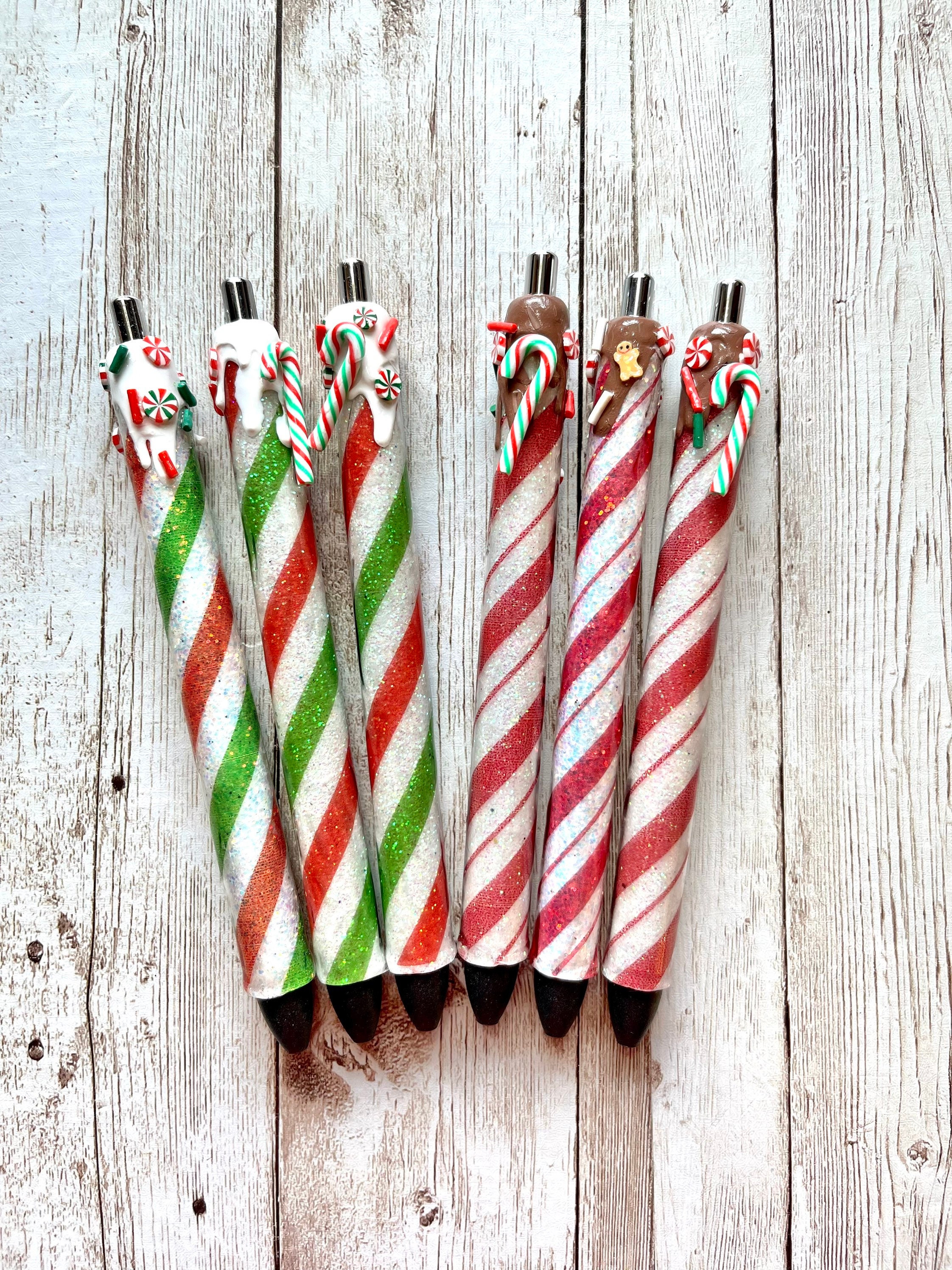 Christmas Glitter Pen Etsy