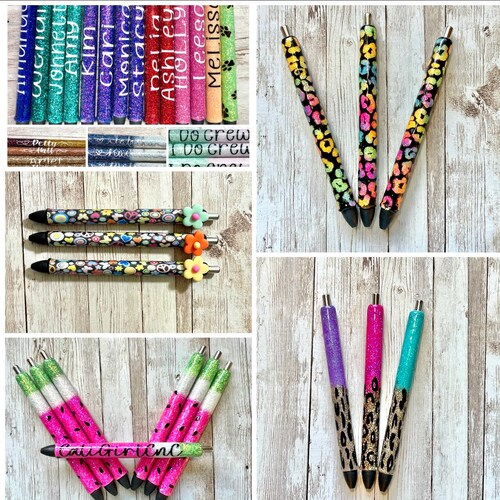 Glitter Gel Pens Custom Etsy