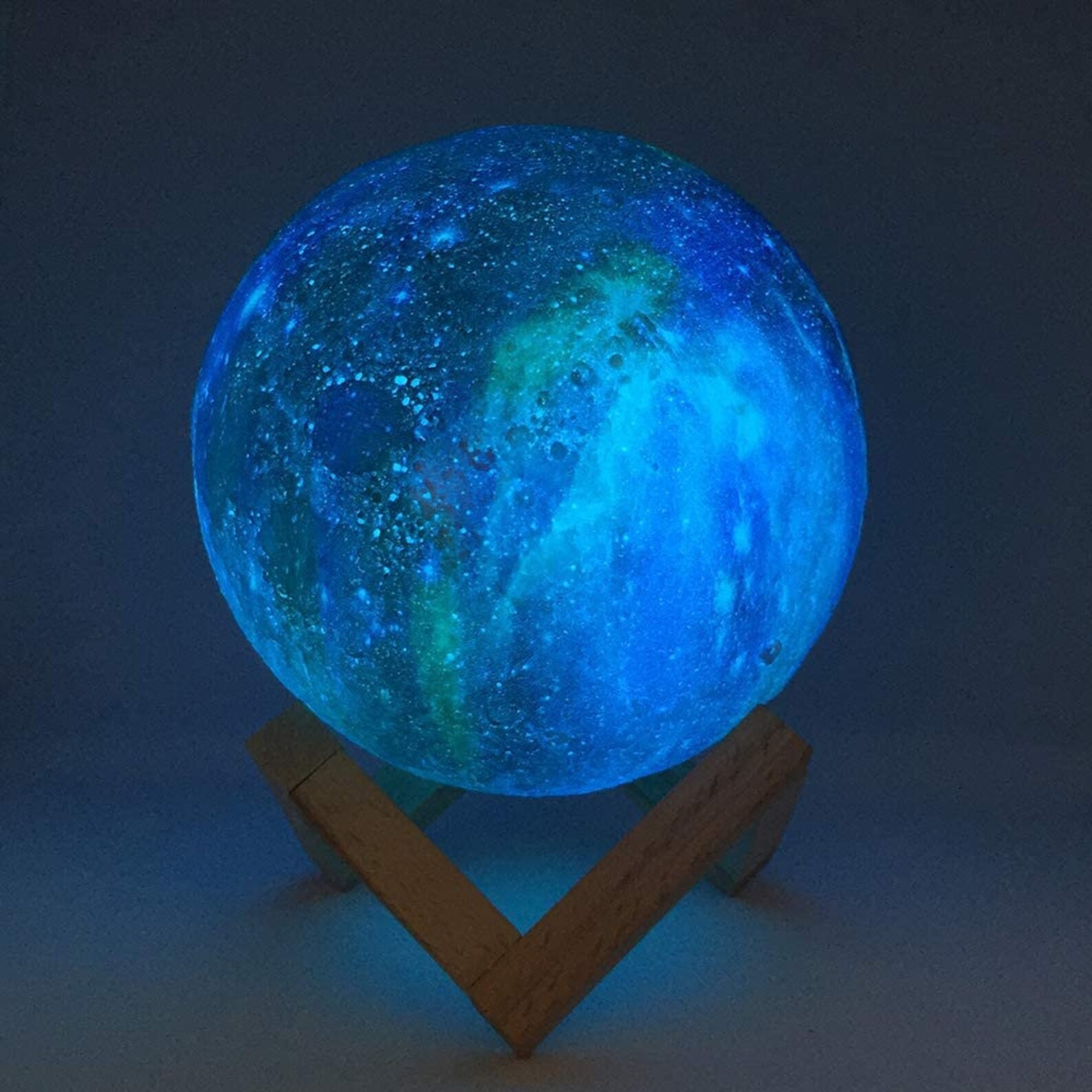 18cm Colour Changing Galaxy Moon lamp with remote and touch | Etsy