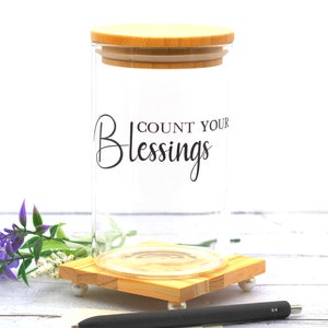 Count Your Blessings Jar with Notecards