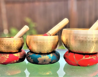 FLASH SALE|Singing Bowl Set 6" Hand Beaten Relaxing Sound Bowl Meditation Bowl Sound Therapy Bowl - Self Care Self Gifting