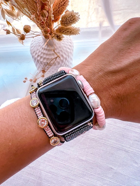 Boho Apple Watch Band,Beaded Apple Watch Band, Wrist Band Bracelet