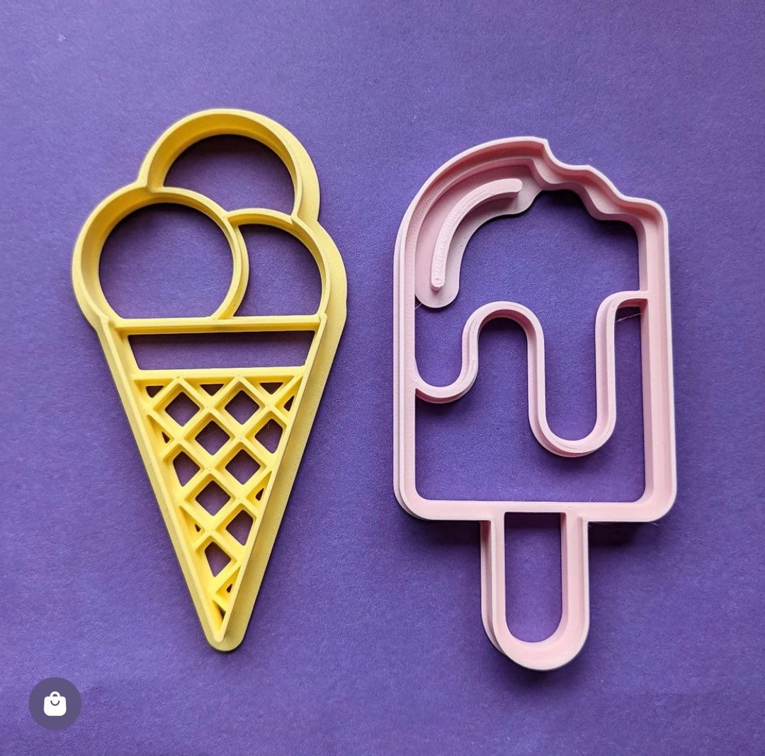 Ice Cream and Lolly Playdough Cutters Etsy