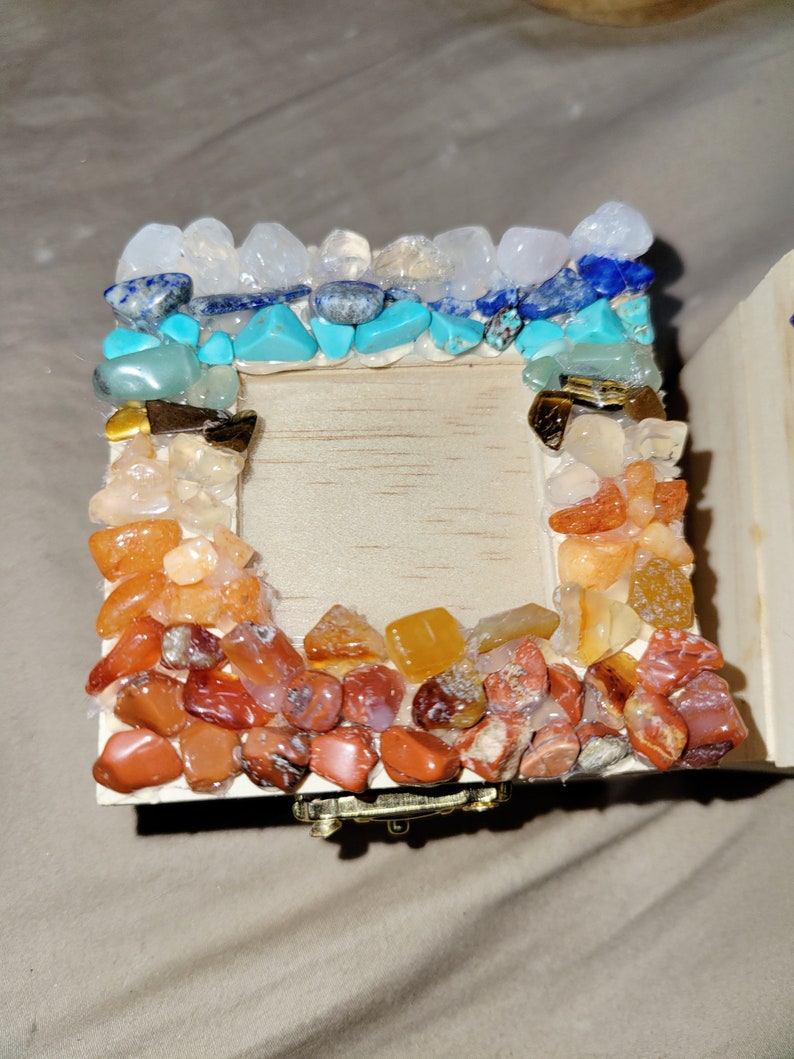 Mini Semi Precious Jewelry Box