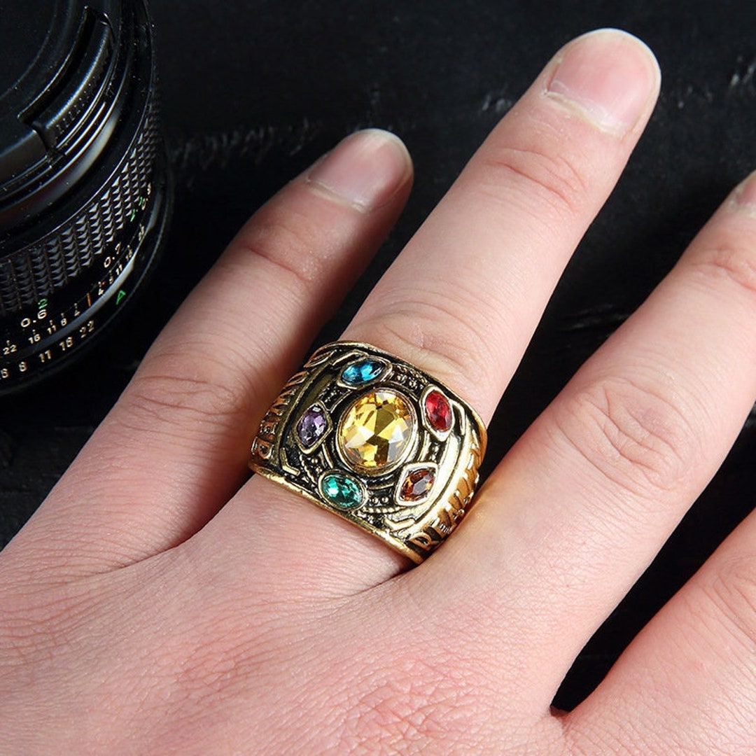 Stainless Thanos Ring Infinity War Thanos Infinity Gaunltet Power Avengers Endgame Etsy Canada