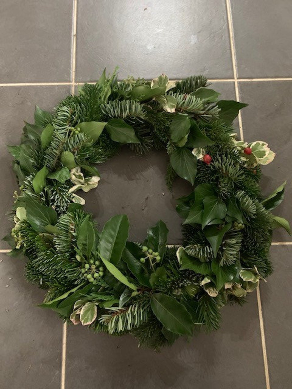 Fresh Christmas Wreath Plain Etsy UK