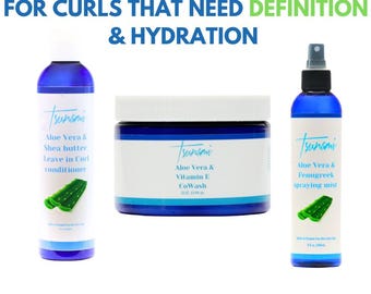 Hydrating Curl Care Bundle | Aloe Vera Co-Wash, Leave-In & Spray