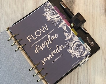 Printable Planner Dashboard - Balance - Inspirational - A5 - Happy Planner Size - 7 x 9.25 - Letter Size