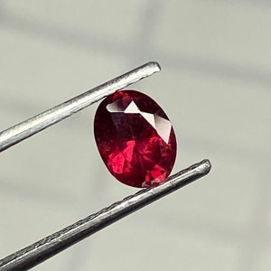 Natural Reddish Pink Spinel - Spinel Gemstone -  Oval Spinel - Mayanmar Spinel - 7 MM Spinel - 0.95 Carat Spinel-August Birthstone