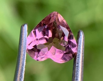 Light Pink Tourmaline Heart Cut 6mm 0.60 Carat Natural October Birthstone Gemstone for Jewelry