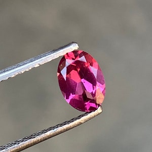 Natural Rhodolite Garnet -January Birthstone - 7 MM Rhodolite Garnet Oval - Rhodolite Garnet Oval Cut - 0.80 Carat -Gemstone for Jewelry