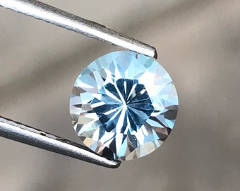 Natural Blue Topaz Sky Blue Round 8mm 2.30Ct December Birthstone for Jewelry