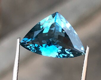 Natural London Blue Topaz Blue Fancy 16mm 6.00Ct December Birthstone for Jewelry