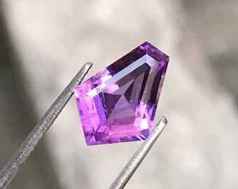Natural Purple Amethyst Kite 12.5mm 3.20Ct February Birthstone Ring