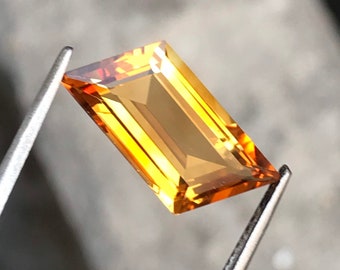 天然イエローシトリンロゼンジ 18mm 5.00カラット 11月の誕生石