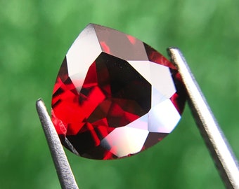 Red Garnet Heart Shape 10mm – Natural 3.50 Carat January Birthstone for ring
