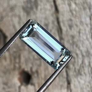 Natural Aquamarine Gemstone: 2.50 Carat Elongated Octagon, March Birthstone