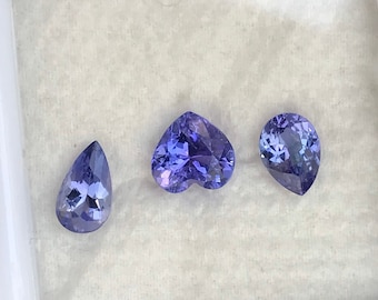 Natural Tanzanite Lot: Tanzania Mix Shape Gemstones, 3.95 Carat