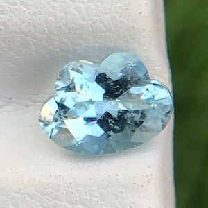 Cloud cut aquamarine - Natural Aquamarine - 7.5 MM Aquamarine Cloud Shape - March Birthstone - 1 Carat Aquamarine - Aquamarine For Jewellery