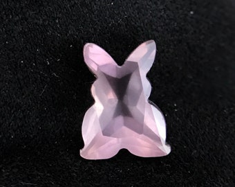 Rabbit Cut Rose Quartz - Natural Rose Quartz - 10 MM Rose Quartz Rabbit Shape - January Birthstone - 2.70 Carat Rose Quartz - Stone Of Love.