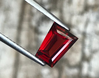 Red Garnet Fancy Cut 8mm 1.90 Ct Pair January Birthstone Loose Gemstone for Jewelry.